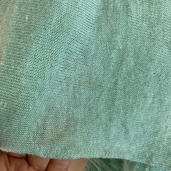 Anthro Crochet Mint Long Sleeves Open Front Cardigan - Picture 9 of 9